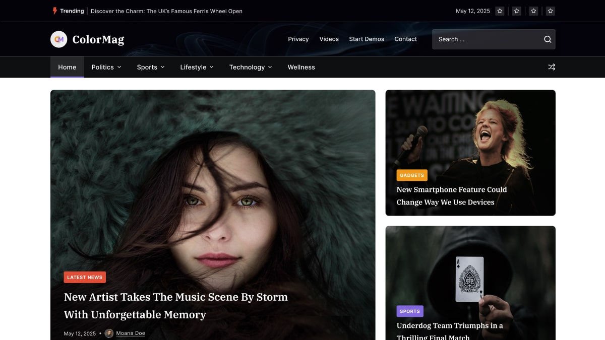 colormag wordpress theme